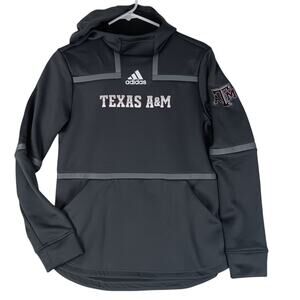 Adidas Aeroready Hoodie Mens Small Gray Texas A&M Under The Lights College Team